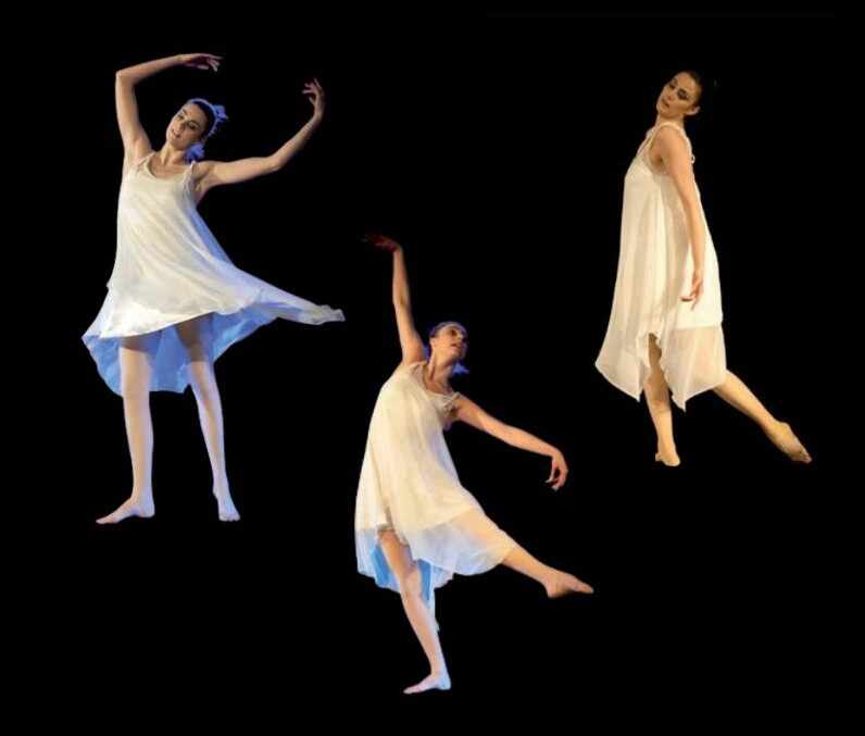 Picture 1. Photos from the author’s choreography on Claude Debussy’s Clair de lune