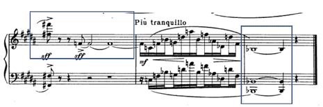 Example 2.8. The first movement ends on Bb, mm. 293-295.