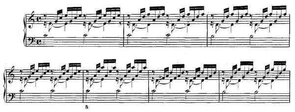 Example 3. J. S. Bach, Prelude and Fugue C Major BWV 850