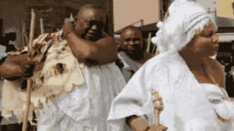 Erelu and Apena of Osugbo cult in Odogbolu.