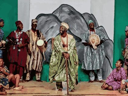 Narration that heralds the political drama of drums.